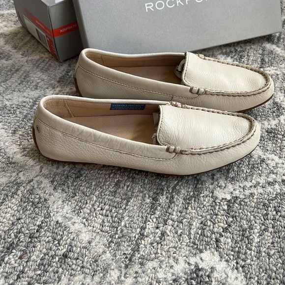 Rockport Driving Mocassins. Ivory SOFT leather! - Picture 2 of 4